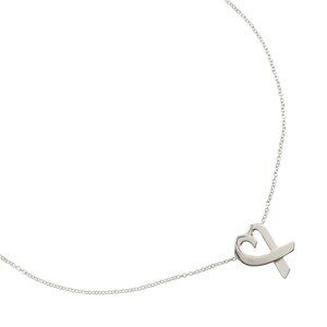 TIFFANY&Co. Loving heart Necklace Paloma Picasso Silver925 heart 2.7g Women
